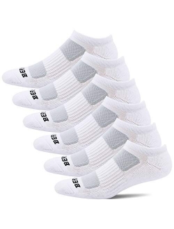 BERING Women's Athletic Low Ankle Cushion Running Socks (6 Pairs)