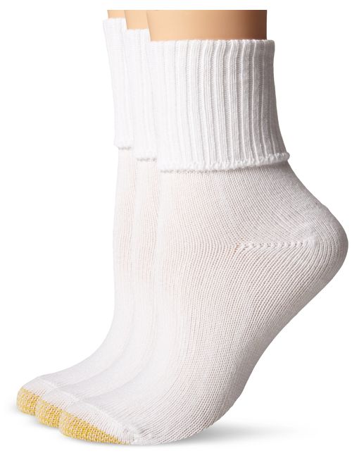 Gold Toe Women's 3-Pack Bermuda Turn Cuff Sock