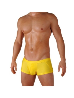 Gary Majdell Sport Mens Competition Style Boxer Brief Swimsuit with Front Pouch