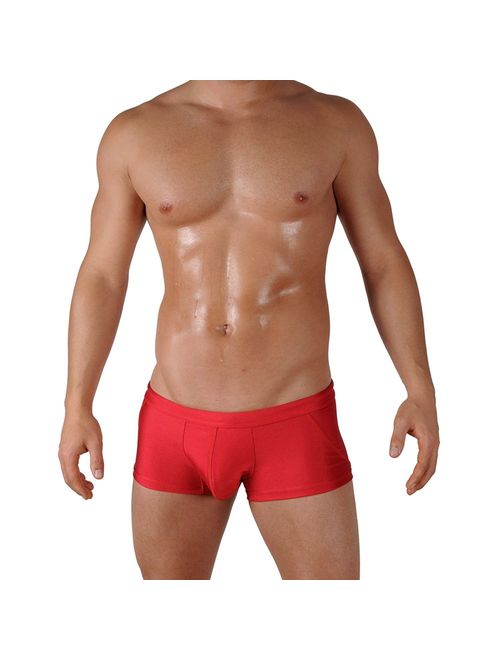 Gary Majdell Sport Mens Competition Style Boxer Brief Swimsuit with Front Pouch