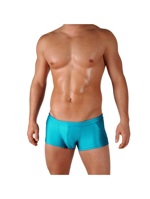 Gary Majdell Sport Mens Competition Style Boxer Brief Swimsuit with Front Pouch