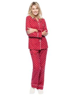 PajamaGram Pajama Set for Women - Pajamas for Women Cotton, Short Sleeve