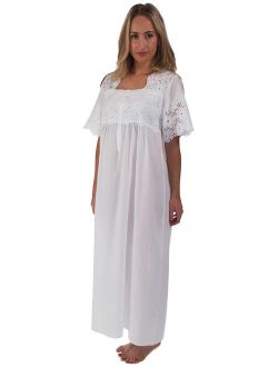 The 1 for U 100% Cotton Short Sleeve Ladies Nightdgown - Elizabeth