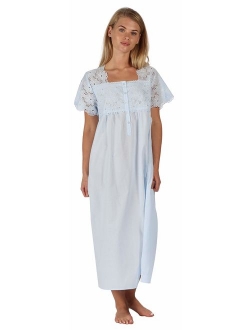 The 1 for U 100% Cotton Short Sleeve Ladies Nightdgown - Elizabeth