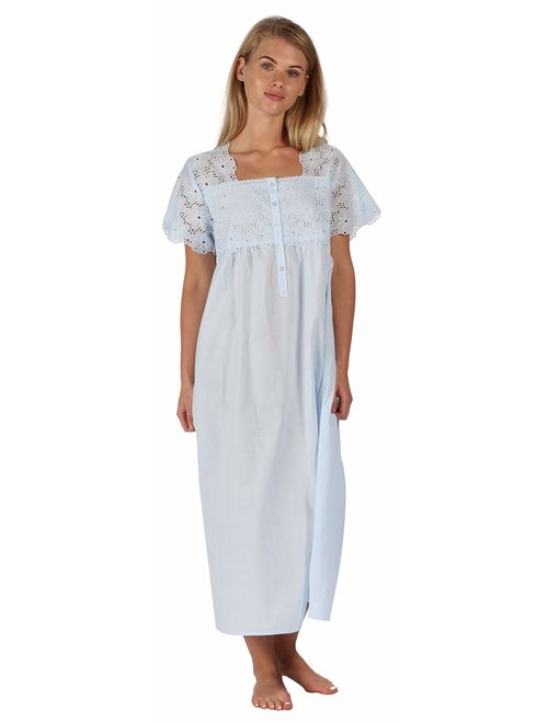 The 1 for U 100% Cotton Short Sleeve Ladies Nightdgown - Elizabeth