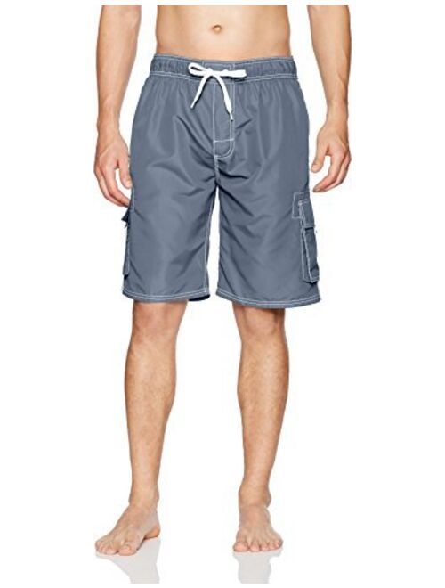 Asbury Threadz Men's Mako Core Performance Elastic Waist Swim Trunk