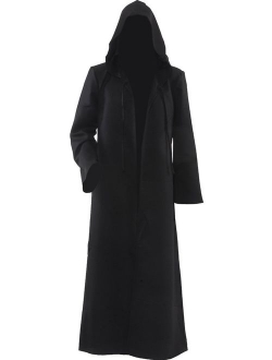 Cosplaysky Men Tunic Hooded Knight Halloween Cloak for Jedi Robe Costume