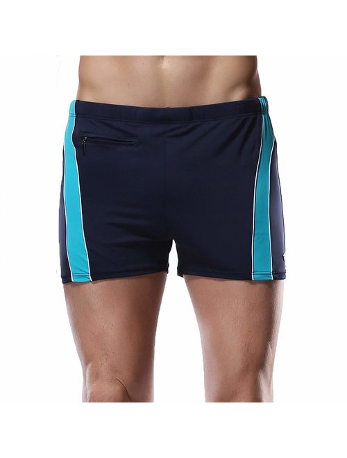 CharmLeaks Men's Swim Trunk Surfing Shorts Tights Elastic Waist Swimming Brief