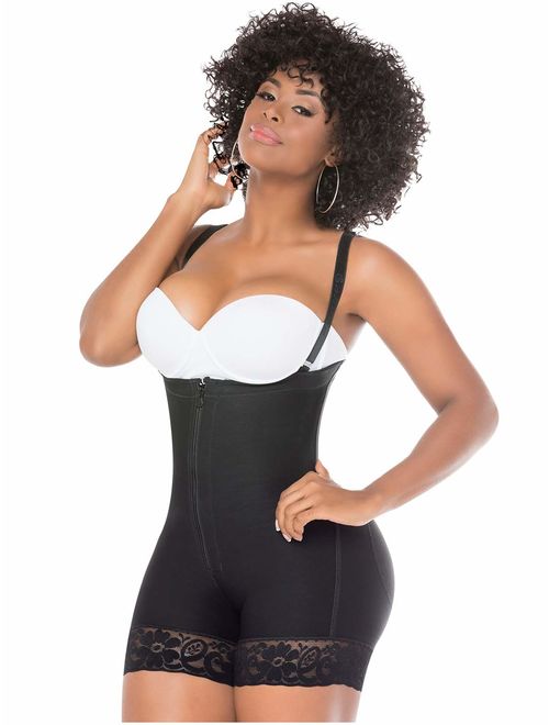 Salome 0214 Fajas Colombianas Levanta Pompis para Adelgazar Strapless Compression Garment