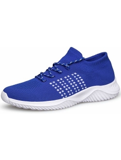 WUTANGCUN Women's Walking Shoes Casual Fashion Sneakers Mesh Breathable Socks.