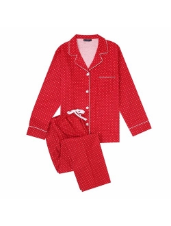 Twin Boat Womens 100% Cotton Flannel Pajama Sleepwear Set