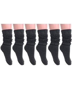 Slouch Socks Women and Men Extra Tall Heavy Cotton Socks Size 9 to 11