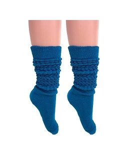 Slouch Socks Women and Men Extra Tall Heavy Cotton Socks Size 9 to 11