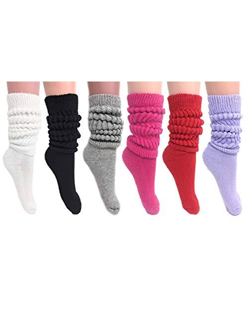 Slouch Socks Women and Men Extra Tall Heavy Cotton Socks Size 9 to 11