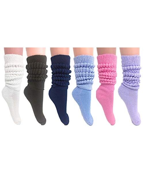 Slouch Socks Women and Men Extra Tall Heavy Cotton Socks Size 9 to 11