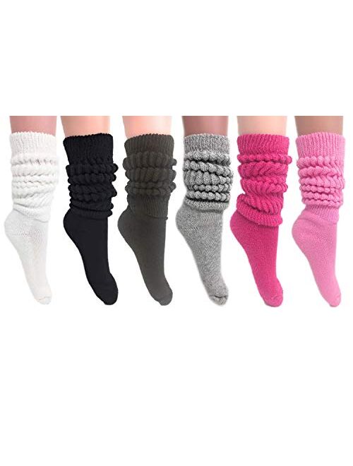 Slouch Socks Women and Men Extra Tall Heavy Cotton Socks Size 9 to 11