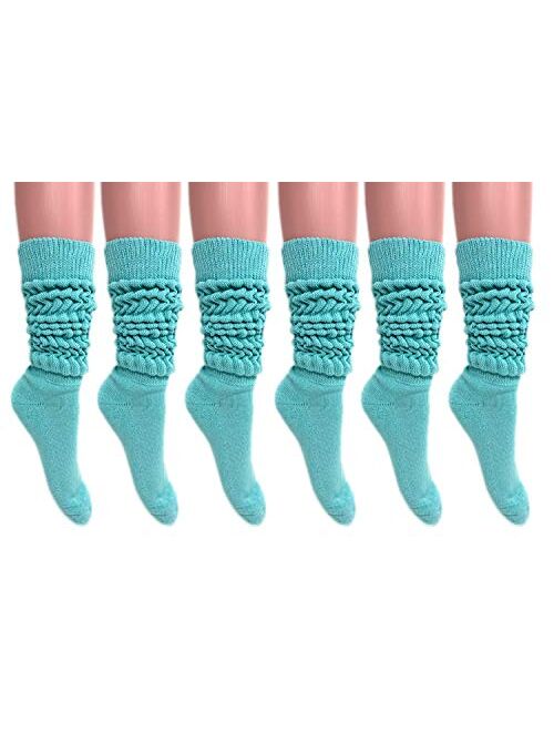 Slouch Socks Women and Men Extra Tall Heavy Cotton Socks Size 9 to 11