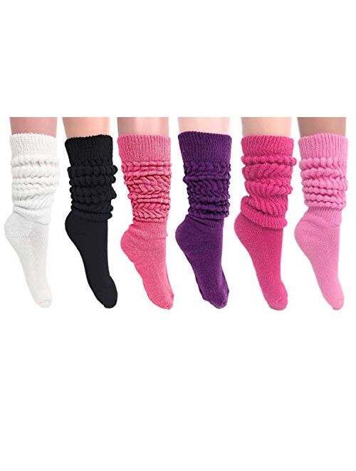 Slouch Socks Women and Men Extra Tall Heavy Cotton Socks Size 9 to 11