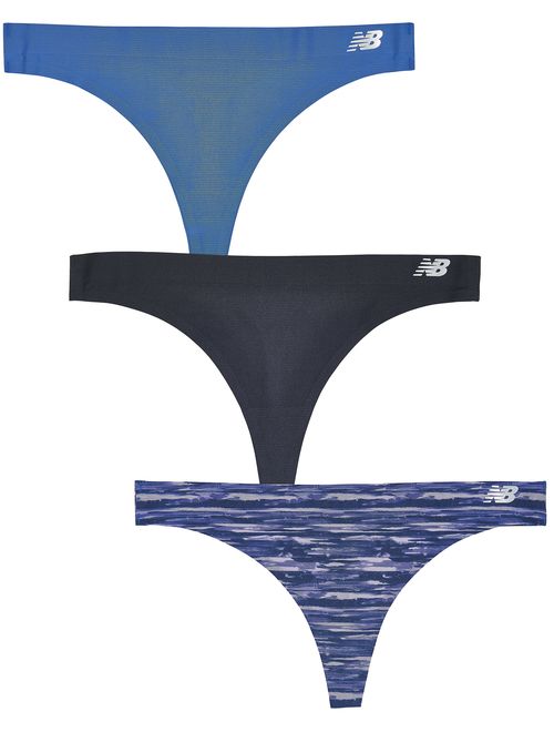 New Balance Womens Breathe Thong Panty 3-Pack