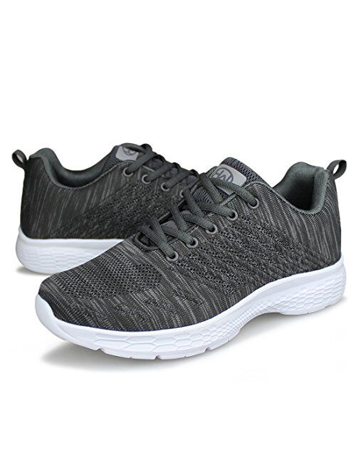 Hawkwell Women's Running Shoes Knit Breathable Lightweight Athletic Walking Sneaker