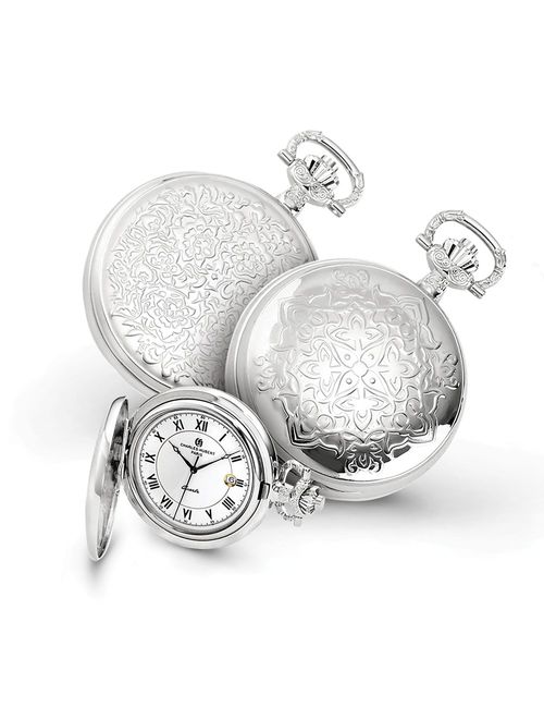 Charles-Hubert Paris Men's 3925 Classic Collection Pocket Watch