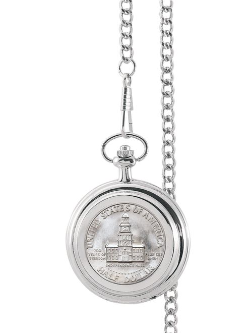 JFK Bicentennial Half Dollar Coin Pocket Watch