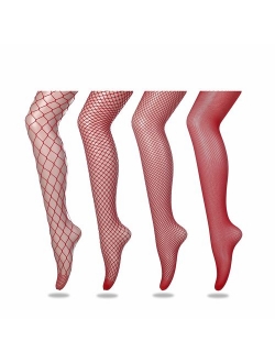 FLORA GUARD High Waist Tights Fishnet Stockings, High Waist Sexy Fishnets Pantyhose