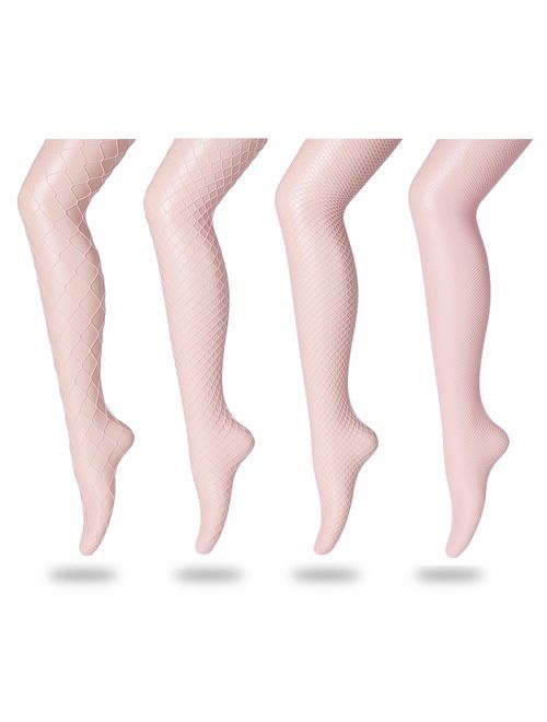 FLORA GUARD High Waist Tights Fishnet Stockings, High Waist Sexy Fishnets Pantyhose