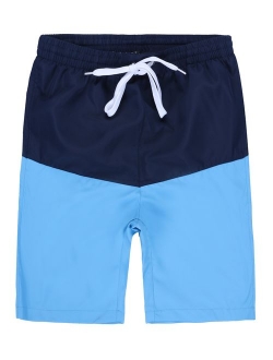 Dwar Men's Swim Trunks Beach Shorts with Mesh Lining with Cargo Pockets