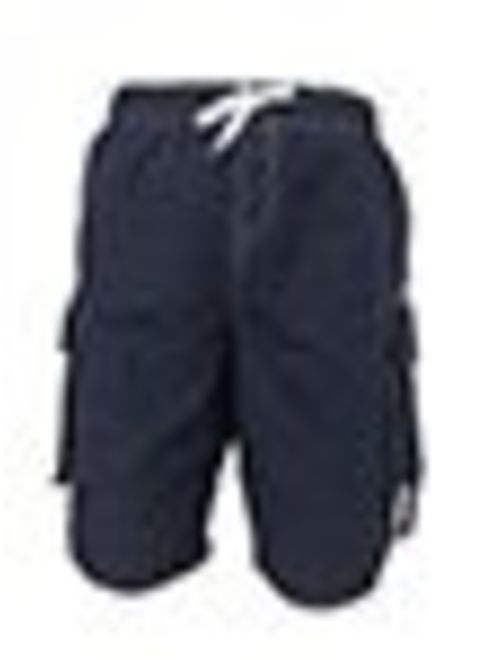 Dwar Men's Swim Trunks Beach Shorts with Mesh Lining with Cargo Pockets