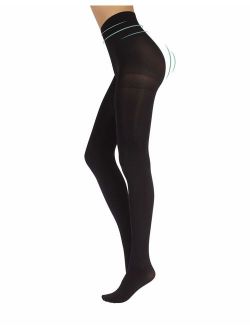 MANZI Women's 2 Pairs Plus Size Control Top Ultra-Soft Pantyhose Size XXXXL