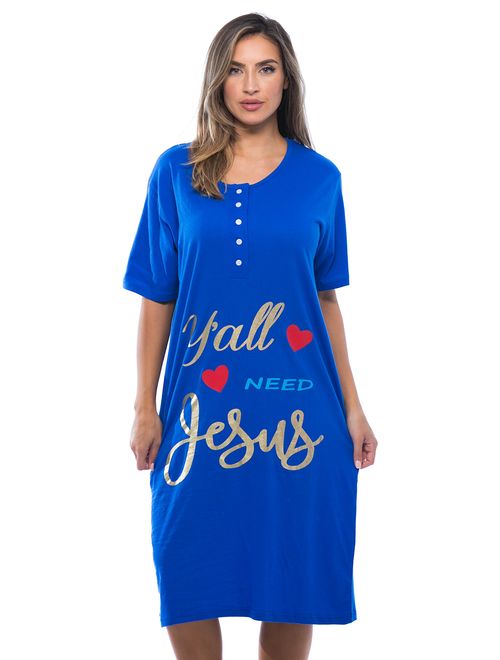 Just Love Short Sleeve Nightgown Sleep Dress for Women Sleepwear