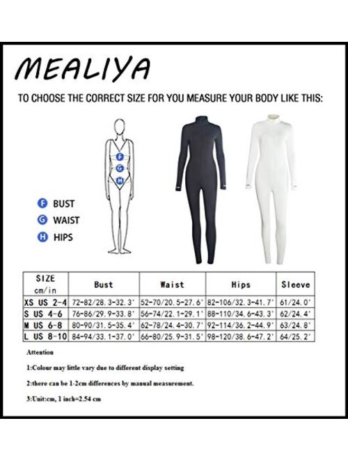 MEALIYA Women Embroidery Zipper High Neck Bodycon Jumpsuit Outfit Long Sleeve Rompers