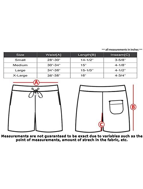 Molokai Mens Swim Trunks Quick Dry Elastic Waist Drawstring Swim Shorts