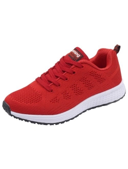 JARLIF Women's Breathable Fashion Walking Sneakers Lightweight Athletic Tennis Running Shoes US5.5-10