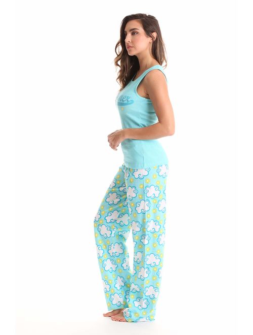 Just Love 100% Cotton Women Pajama Ribbed Tank & Jersey Pant Sets