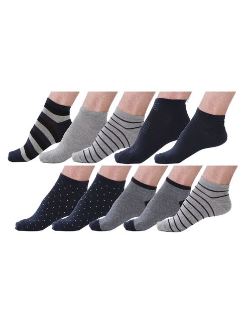 10 Pair Women's Cotton Sneaker Low cut Ankle Socks