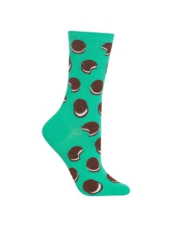 Women's Food and Drink Novelty Casual Crew Socks