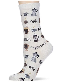 Women's Food and Drink Novelty Casual Crew Socks