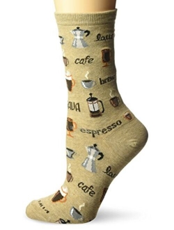 Women's Food and Drink Novelty Casual Crew Socks