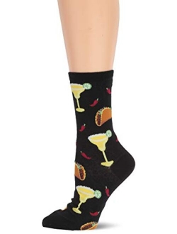 Women's Food and Drink Novelty Casual Crew Socks