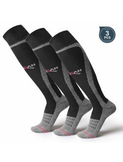 MUSAN Wool Ski Socks,Extra Warm Knee High Performance Snow Skiing/Snowboard Socks in Outdoor,Fit for Men and Women