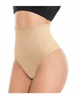 ShaperQueen 102B Thong - Womens Waist Cincher Body Shaper Trainer Girdle Faja Tummy Control Underwear Shapewear (Plus Size)