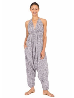 likemary Harem Jumpsuit Halter Hareem Summer All in One Romper for Women