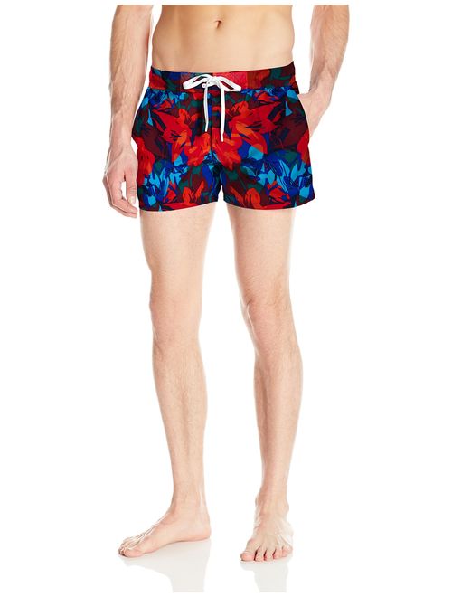 2(X)IST Men's Ibiza Block Print Swim Trunks