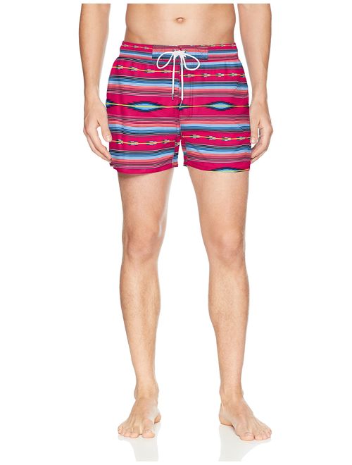 2(X)IST Men's Ibiza Block Print Swim Trunks