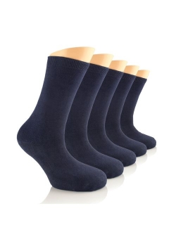 LAETAN (European Product) Elite Women's Business Casual Bamboo Socks, Crew Size, SHOE SIZE : 6-9