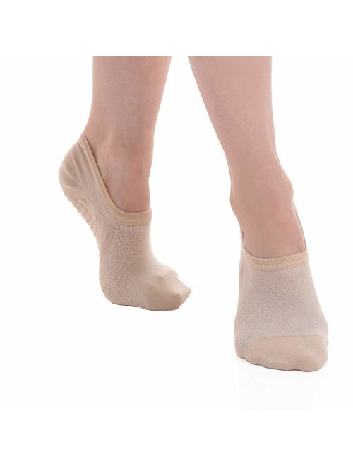 Great Soles Lace Pilates Non Skid Grip Socks for Women,Yoga, Barre