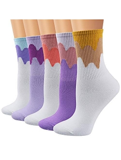 Ambielly Colorful Cute Animal Design Patterned Women's Casual Cotton Socks