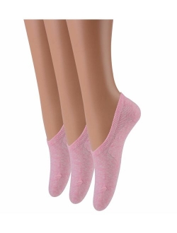 LAISOR Cotton No Show Sock Women's invisible Non Slip Flat Boat Liner Socks (Pack of 3-12)